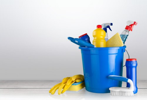 Modern Shoreditch kitchen receiving detailed house cleaning