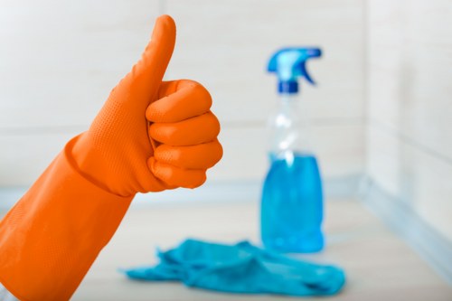 Careful stain removal during professional rug cleaning in Shoreditch