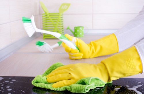 Professional domestic cleaning in a Shoreditch apartment living room