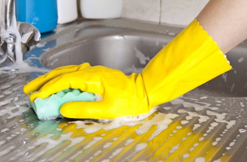 Cleaning dust and residue after renovation in a Shoreditch property